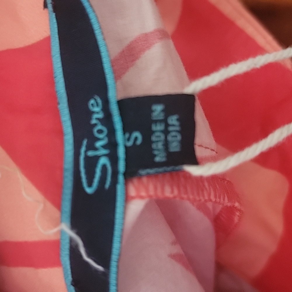 Shore Resort Wear W Dekota Cargo Pant Coral Palms With Belt High Waist Flare S - Picture 3 of 11